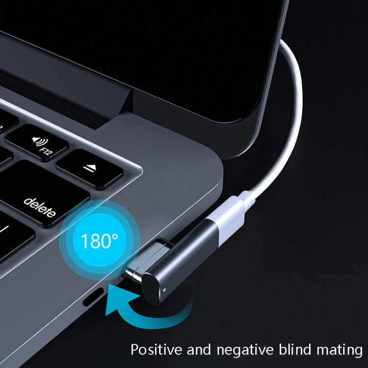 20 Pin Elbow Magnetic USB-C / Type-C Adapter Support Charging and 4K Video Transferring, Silver, Gray, Black – Magnetic, Aluminum Alloy, Data Transmission