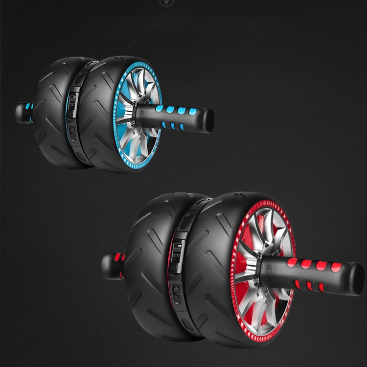 KYTO 2730 Electronic Counting Abdominal Wheel Abdomen Retracting Machine Automatic Rebound Giant Wheel, KYTO 2730 (Red Black), KYTO 2730 (Blue Black)