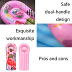 Cartoon Animal Pattern PVC Buoyancy Board Water Inflatable Children Surfboard, 117x54cm