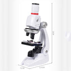 Students Scientific Experimental Equipment Biological Microscope, Style:, C2156 With Phone Holder, C2155