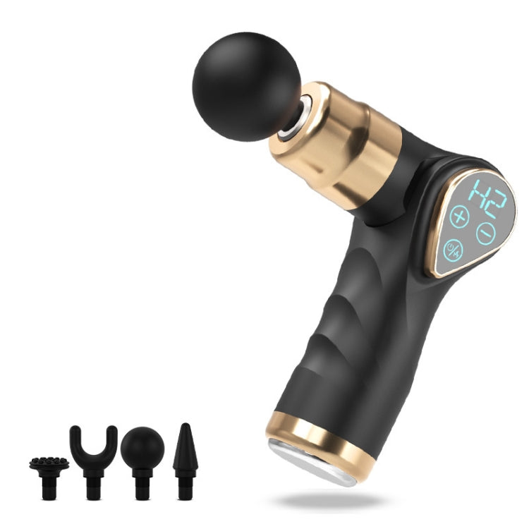 Mini Fascia Gun Small LCD Screen Muscle Massager, 018 Black, 018 Gray, 018 Pink, 018 Red 018 Black