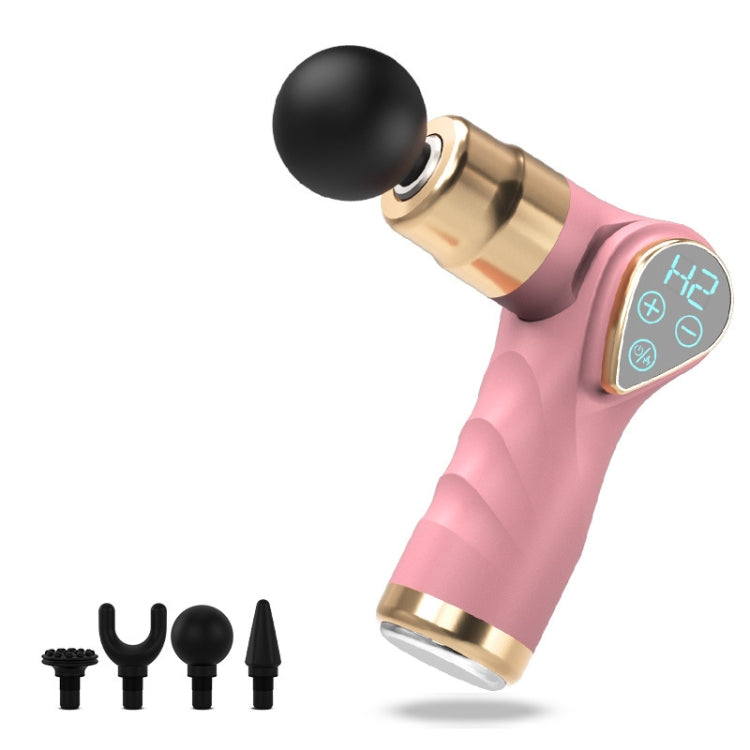 Mini Fascia Gun Small LCD Screen Muscle Massager, 018 Black, 018 Gray, 018 Pink, 018 Red – TPU 018 Pink