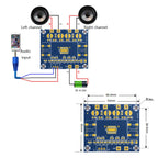 2 PCS XH-A232 Dual-Channel 20W High Power Digital Board MP3 Audio Power Amplifier Board Module, 20W Dual-channel MP3 Audio Amplifier