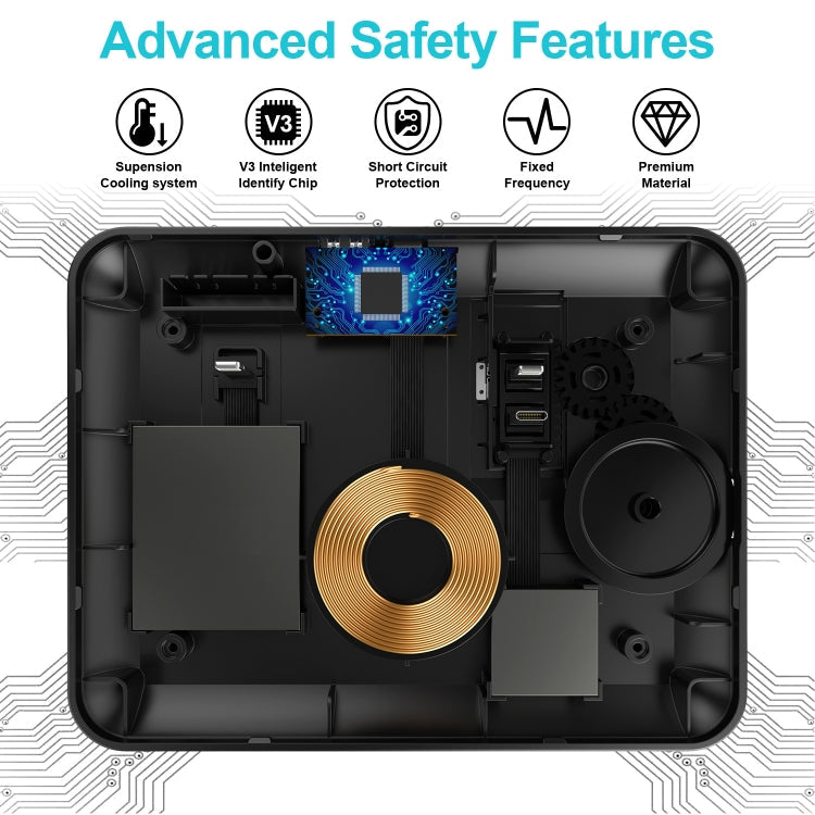 HQ-UD17 Wireless Charger – 4 in 1 Wireless Charger Phone Holder Charging Base for iPhone, iWatch,...