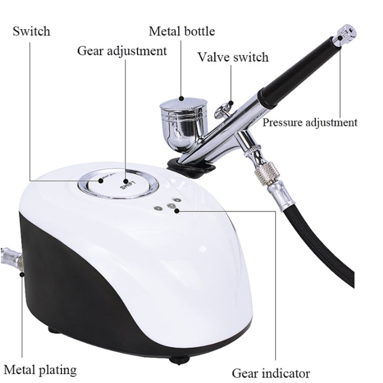 Beemyi BS-103 Beauty Salon High Pressure Oxygen Injection Device Household Handheld Facial Nano Spray Beauty Moisturizing Device, US Plug, EU Plug – Durable Build, Easy to Use