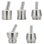 Kitchen 304 Stainless Steel Garlic Masher Spice Bean Nut Grinder, Straight Shape, Waist Shape, Drum Shape, Big Bowl Shape, Large Drum Shape