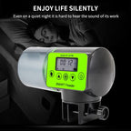 AquaBlue Fish Tank Intelligent Timing Automatic Feeder Aquarium Goldfish Feeder Large Capacity Fish Feeder,Model:, AF-2019B English Version