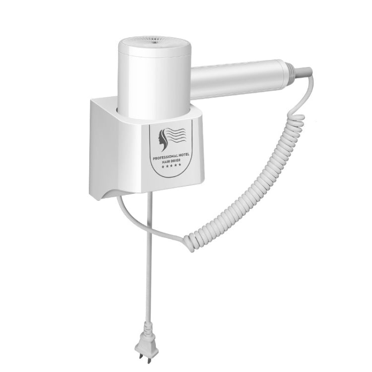 Hotel Hair Dryer Wall Mount High Power Hair Dryer Household Hair Cylinder Dryer, CN Plug, White, Black, Hotel Hairdryer White Hotel Hairdryer White