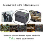 XP-108B 4 Inch 108mm Label Printer Thermal Barcode Printer Shipping Label Printers UPS DHL USPS DPD POCHTA USB Bar Code Maker,EU Plug, USB, USB + Bluetooth Version