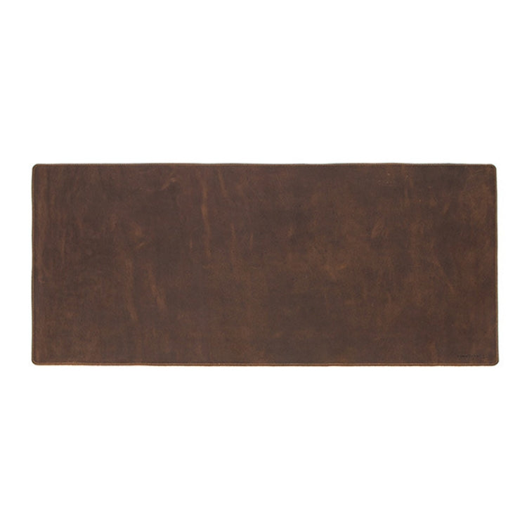 CF9011 Desk Pad Retro Crazy Horse Leather Notebook Computer Mouse Pad Oversized Anti-Slip Desktop Computer Desk Leather Pad – Wear-resistant, Leather, Non-slip