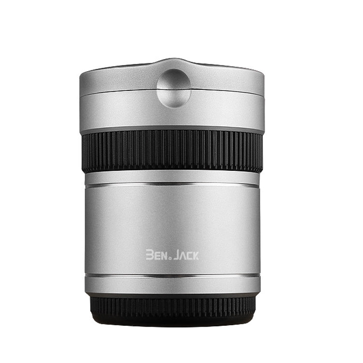 BEN.JACK Ashtray With Cover Personality Multi-Function Universal Car Ashtray – Aluminum Alloy Silver