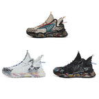 1927A Summer Hollow Flying Knit Breathable Sports Shoes Men Casual Shoes, 43, 44, 45, 46