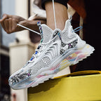 1927A Summer Hollow Flying Knit Breathable Sports Shoes Men Casual Shoes, 43, 44, 45, 46