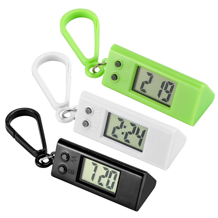 2 PCS Y01 Student Exam Electronic Watch Backpack Hanging Watch with Keychain, Random Color Delivery, Style: Round Sleek, Round Sleek, Triangle Triangle