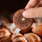 Bread Baguette Round Knife Wooden Double-Sided Bread Trimming Knife With 5 Blades, Beech, Flower Pear Wood, Pattern 1 Flower Pear Wood, Pattern 2 Flower Pear Wood, Pattern 3 Flower Pear Wood, Pattern 4 Flower Pear Wood, Pattern 5 Flower Pear Wood      ...