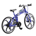 1:8 Scale Simulation Alloy Bicycle Model Mini Bicycle Toy Decoration, Folding-Blue, Folding-Red, Folding-Yellow, Mountain Bike-Red, Mountain Bike-Yellow, Race Bike-Red, Race Bike-Black, Race Bike-Yellow, Road Bike-Pink, Road Bike-Green, Road Bike-Blue ... Folding-Blue
