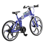 1:8 Scale Simulation Alloy Bicycle Model Mini Bicycle Toy Decoration, Folding-Blue, Folding-Red, Folding-Yellow, Mountain Bike-Red, Mountain Bike-Yellow, Race Bike-Red, Race Bike-Black, Race Bike-Yellow, Road Bike-Pink, Road Bike-Green, Road Bike-Blue ... Folding-Blue