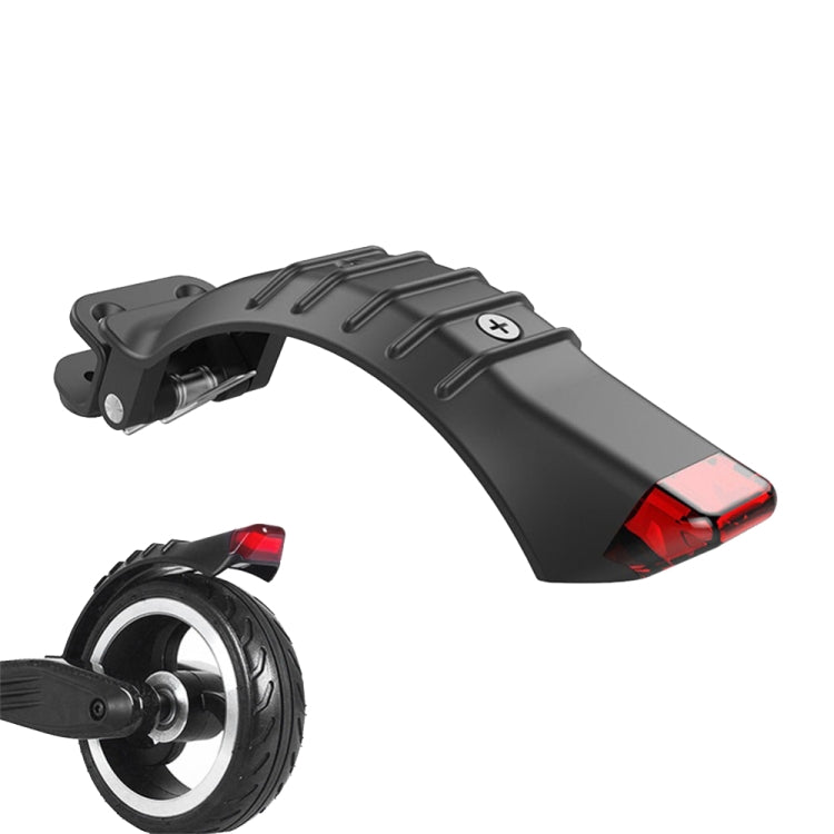 For 5 inch / 5.5 inch / 6.5 inch Electric Scooter Carbon Fiber Aluminum Alloy Rear Fender with LED Tail Light Default Title
