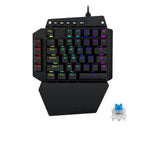 K700 44 Keys RGB Luminous Switchable Axis Gaming One-Handed Keyboard, Cable Length: 1m, Blue Shaft, Tea Shaft, Black Shaft, Red Shaft – Durable Build, Easy to Use