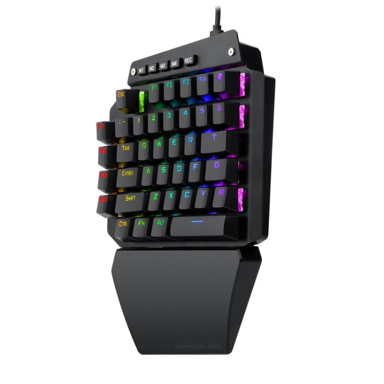 K700 44 Keys RGB Luminous Switchable Axis Gaming One-Handed Keyboard, Cable Length: 1m, Blue Shaft, Tea Shaft, Black Shaft, Red Shaft – Durable Build, Easy to Use