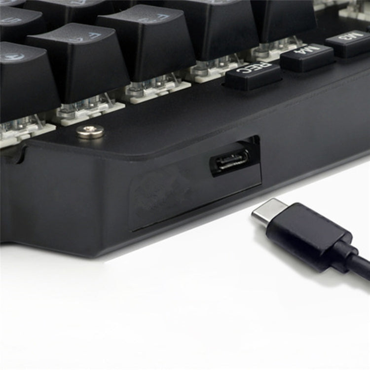 K700 44 Keys RGB Luminous Switchable Axis Gaming One-Handed Keyboard, Cable Length: 1m, Blue Shaft, Tea Shaft, Black Shaft, Red Shaft – Durable Build, Easy to Use