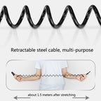 WEST BIKING YP0705063 Bicycle Lock Motorcycle Helmet Lock Anti-Theft Password Cable Lock, WEST BIKING YP0705063 – Waterproof