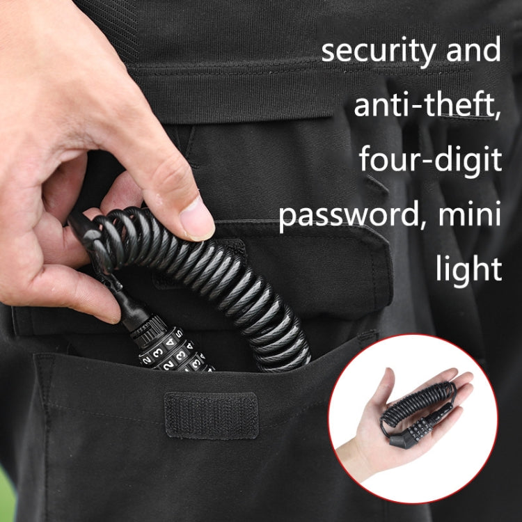 WEST BIKING YP0705063 Bicycle Lock Motorcycle Helmet Lock Anti-Theft Password Cable Lock, WEST BIKING YP0705063 – Waterproof