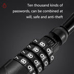 WEST BIKING YP0705063 Bicycle Lock Motorcycle Helmet Lock Anti-Theft Password Cable Lock, WEST BIKING YP0705063 – Waterproof