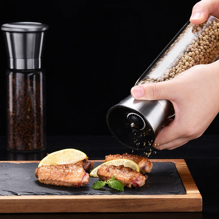 304 Stainless Steel Sea Salt Pepper Grinder Home Pepper Coffee Manual Grinding Bottle, 450ml
