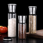 304 Stainless Steel Sea Salt Pepper Grinder Home Pepper Coffee Manual Grinding Bottle, 450ml