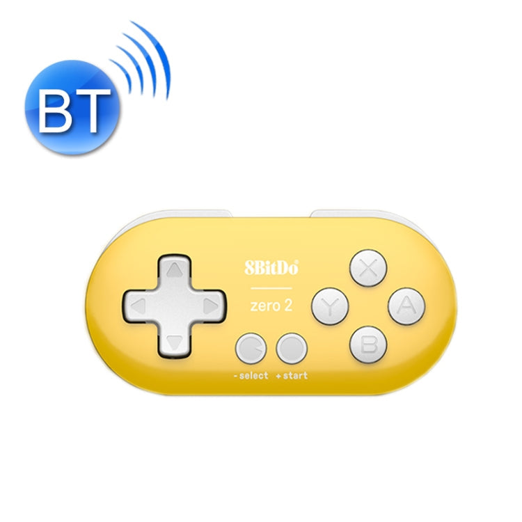8Bitdo Zero2 Wireless Bluetooth Mini Handle For Switch / Windows / Android / MacOS / Steam / Respeberr, Yellow, Blue Green, Pink Yellow