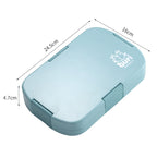 XINGCHENG XC-451 Microwave Student Lunch Box Plastic Compartment Portable Lunch Box, Blue, Pink