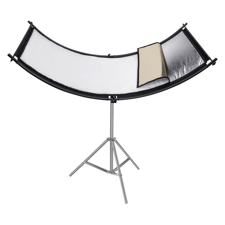FOMITO U-Shaped Curved Photo Studio Reflector Board 4 In 1 Gold Silver White Black Reflective Board, U-Shaped 4 in 1 U-Shaped 4 in 1