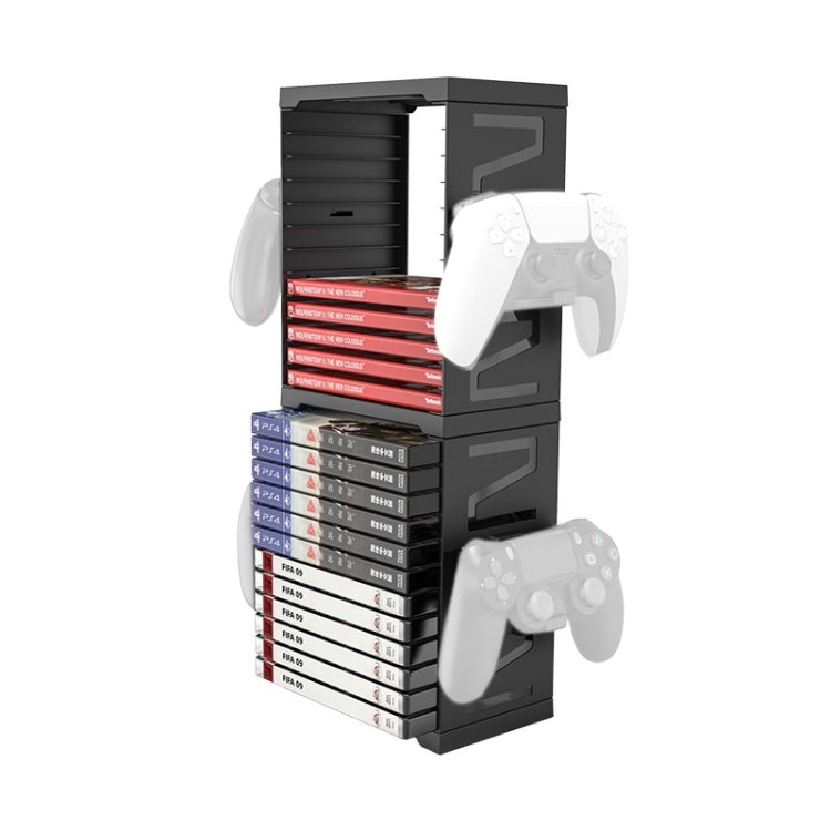 IPLAY Multi-Function Storage Bracket For Gamepad Card And Disc For PS4/PS5/XBOX/Switch, HBS-259 HBS-259