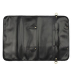 WESSLECO Chef Knife Storage Bag Portable Roll Knife Storage Bag, Portable Roll Black, WESSLECO Brown