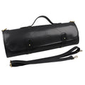 WESSLECO Chef Knife Storage Bag Portable Roll Knife Storage Bag, Portable Roll Black, WESSLECO Brown Portable Roll Black Black