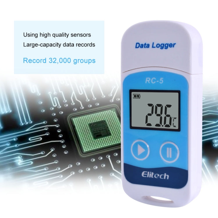 TTE35065 Digital USB Temperature Data Logger for Warehouse Storage, Refrigerated, Cold Storage and Laboratory, TTE35065 – TPU