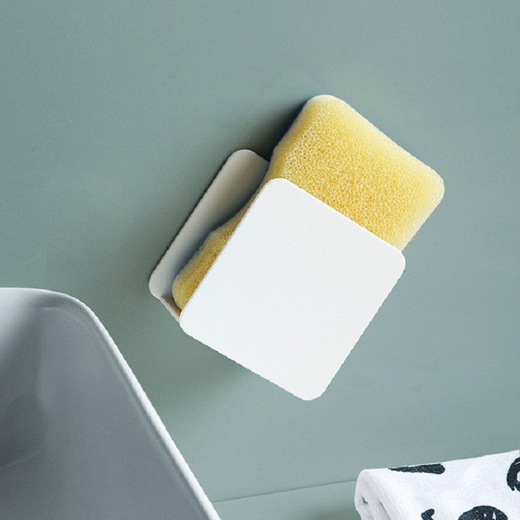 Kitchen Sink Sponge Rack Wall-mounted Scouring Pad Drain Rack, Sink Sponge Rack(White) Sink Sponge Rack(White)