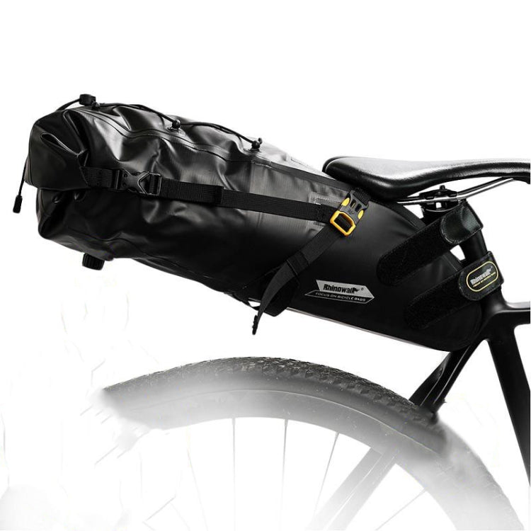 Rhinowalk RK19511 Full Waterproof Bicycle Saddle Tail Bag Big Capacity Road Bike Bag, RK19511 Black 10L, RK19512 Black 5L, RK19513 Black 13L – Waterproof, Leather RK19513 Black 13L