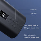 YANTU A31 Car Smart Digital Display Air Pump Electric Portable Tire Pump, Specification：, A31 Wireless Version Black