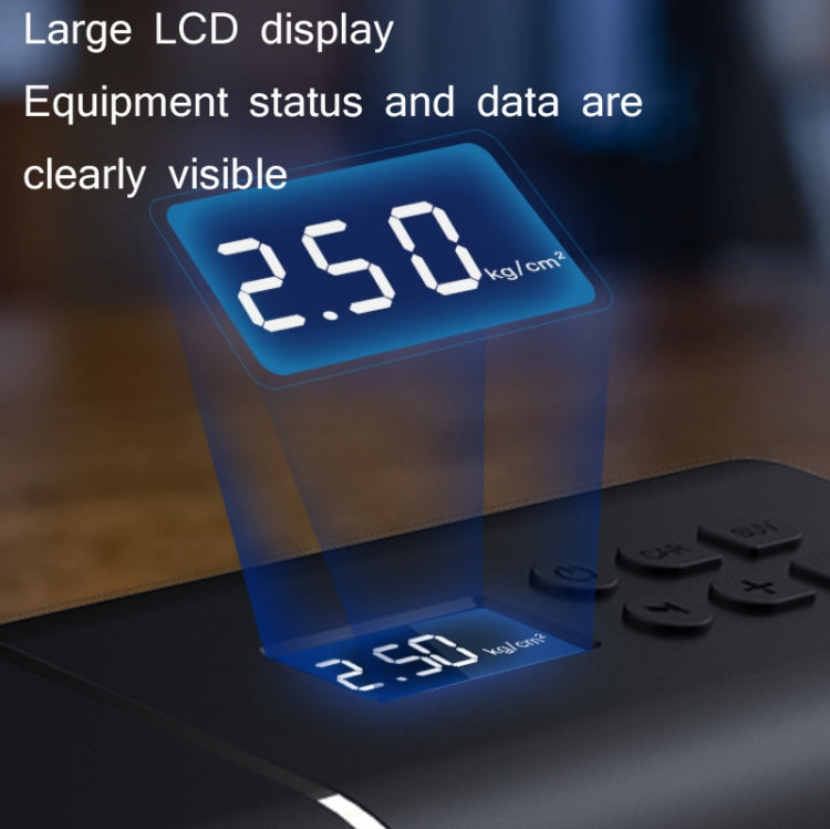 YANTU A31 Car Smart Digital Display Air Pump Electric Portable Tire Pump, Specification：, A31 Wireless Version Black