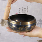 FB02-T8 Buddha Sound Bowl Yoga Meditation Bowl Home Decoration, Random Color And Pattern Delivery, 8cm, 8.5cm, 9.5cm, 10.5cm, 11.5cm, 12.5cm, 14.5cm, 17.5cm