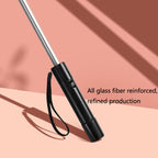 9033 Sun and Rain Dual-purpose Umbrella Multi-function Fan Titanium Silver Glue Sunscreen and UV Protection Long Handle Umbrella, Pink, Black, Ink Green – Waterproof