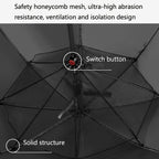 9033 Sun and Rain Dual-purpose Umbrella Multi-function Fan Titanium Silver Glue Sunscreen and UV Protection Long Handle Umbrella, Pink, Black, Ink Green – Waterproof