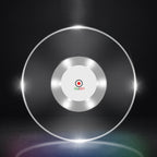 LED Flashing Coaster Bar KTV Cocktail Base Light Luminous Coaster, Round White Light, Round Color Light, Upgrade Anti-slip Round White Light, Upgrade Anti-slip Round Color Light Round White Light
