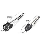 Stainless Steel Silicone Food Spatula Food Clip Barbecue Steak Clip Barbecue Baking Tool, Size: 9 Inch (Random Color Delivery), 9 Inch (Random Color Delivery), 12 Inch (Random Color Delivery), 9 Inch With Bracket(Random Color Delivery)... – Durable...