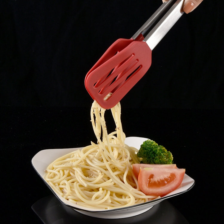 Stainless Steel Silicone Food Spatula Food Clip Barbecue Steak Clip Barbecue Baking Tool, Size: 9 Inch (Random Color Delivery), 9 Inch (Random Color Delivery), 12 Inch (Random Color Delivery), 9 Inch With Bracket(Random Color Delivery)... – Durable...