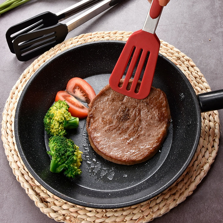Stainless Steel Silicone Food Spatula Food Clip Barbecue Steak Clip Barbecue Baking Tool, Size: 9 Inch (Random Color Delivery), 9 Inch (Random Color Delivery), 12 Inch (Random Color Delivery), 9 Inch With Bracket(Random Color Delivery)... – Durable...