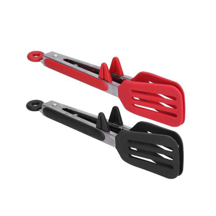 Stainless Steel Silicone Food Spatula Food Clip Barbecue Steak Clip Barbecue Baking Tool, Size: 9 Inch (Random Color Delivery), 9 Inch (Random Color Delivery), 12 Inch (Random Color Delivery), 9 Inch With Bracket(Random Color Delivery)... – Durable... 9 Inch With Bracket(Random Color Delivery)