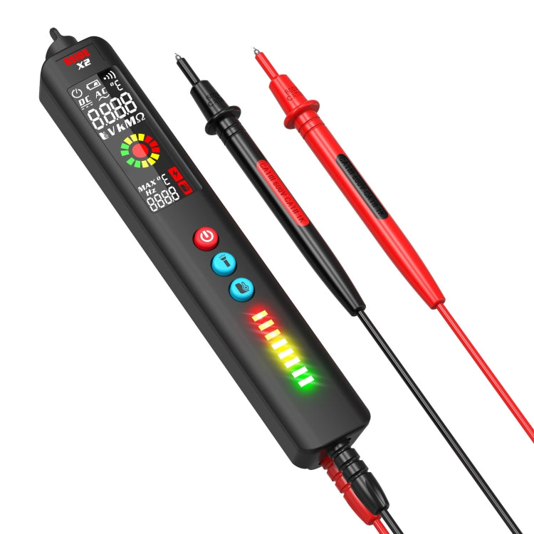 BSIDE X2 Three-Mode Smart Multimeter Electric Pen Infrared Thermometer with Flashlight Lighting, X2 X2